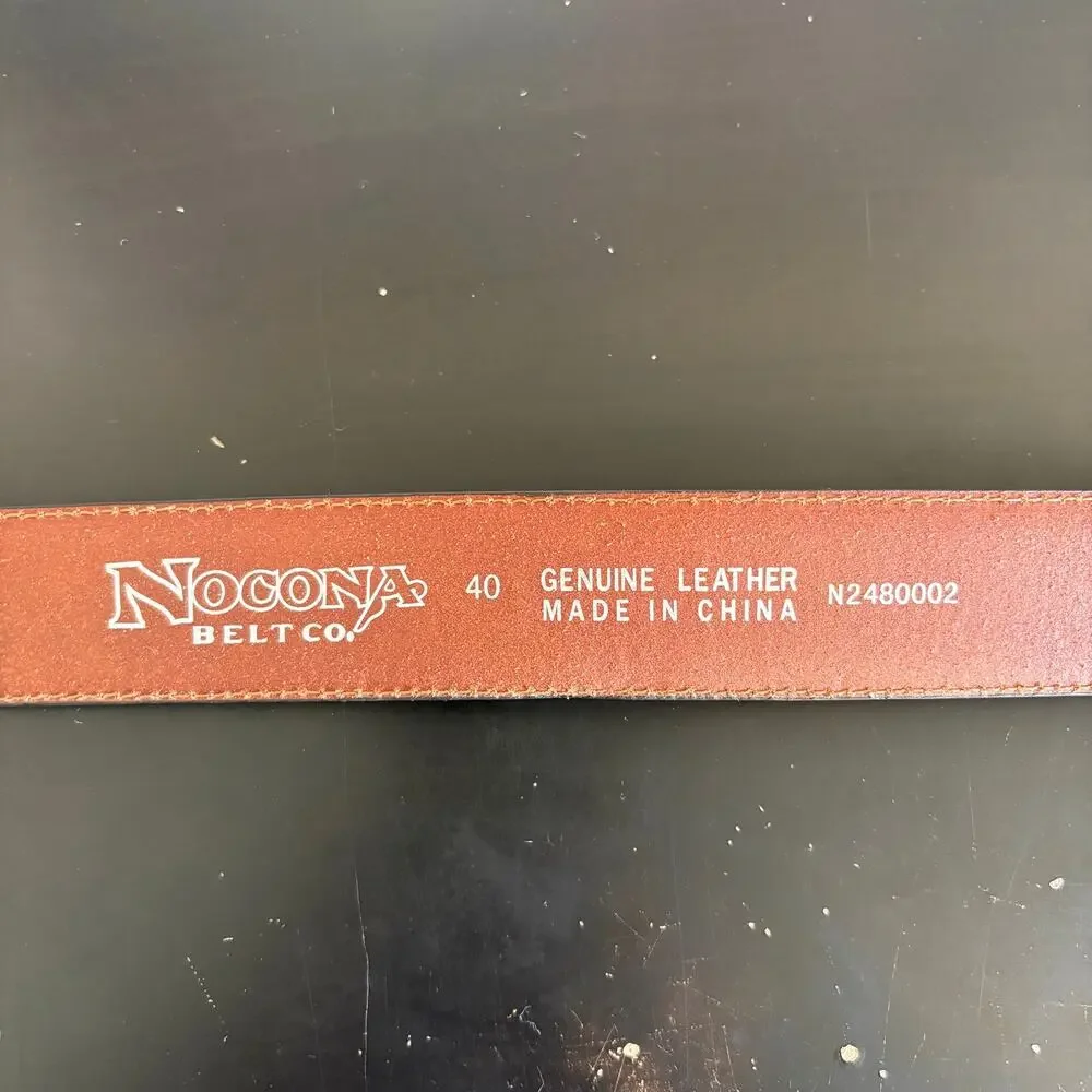 Nocona Belt Co. Brown Leather Belt - Men's Size 40